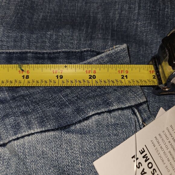 Potady Ripped Stretch Skinny Indigo Womens 22 Short Jeans NWT - Picture 8 of 9